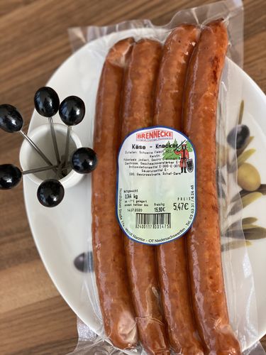 Käse Knacker (4-er Packung-360g) (kg-17,90€)
