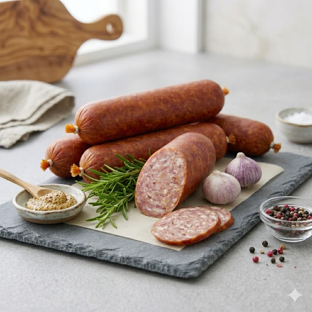 Schinkenwurst geräuchert
