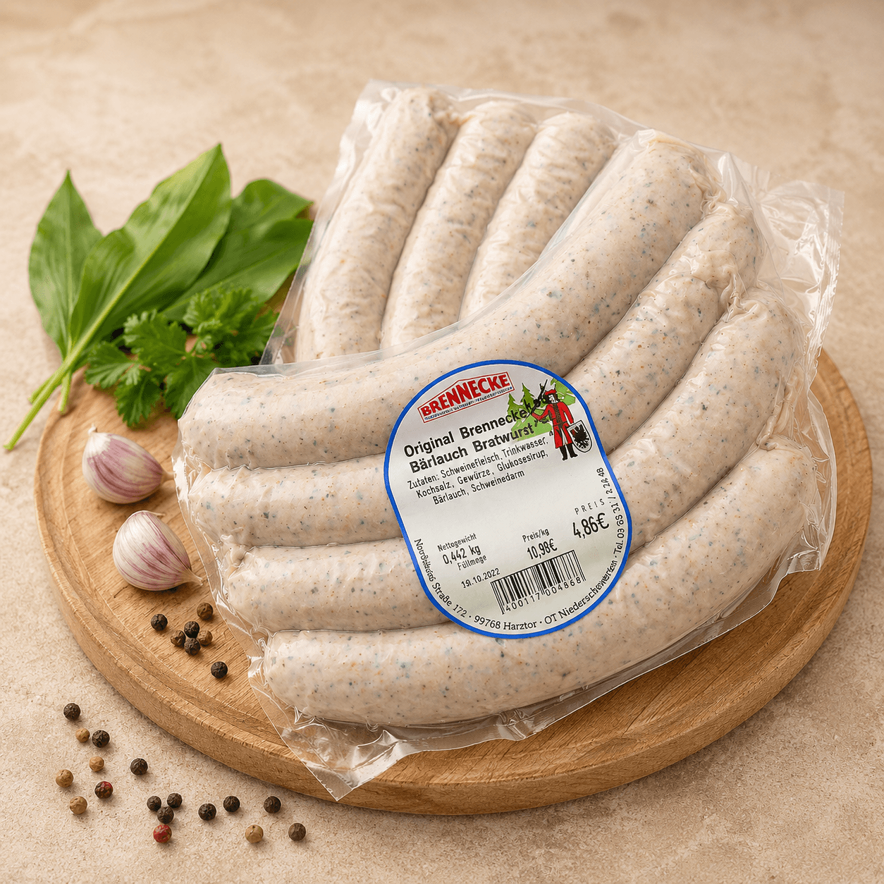 Thüringer Bärlauch Bratwurst